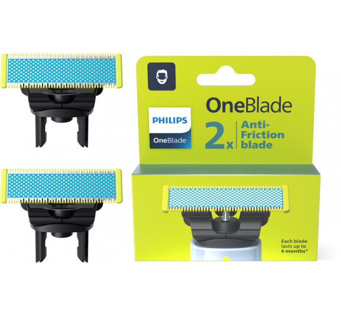 Змінні леза Philips OneBlade QP225/50 Anti-Friction для надчутливої шкіри 2 шт