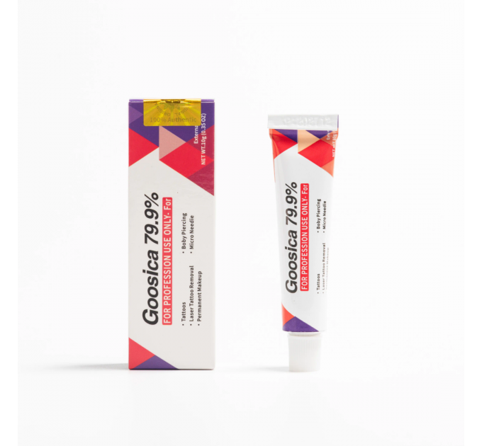 Крем-анестетик Goosica 79.9% 10 г для тату, пірсингу та перманентного макіяжу