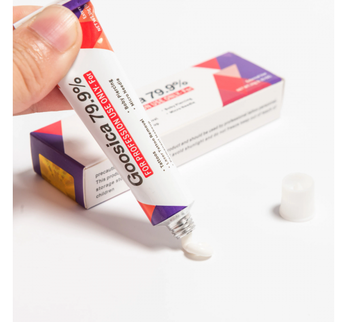 Крем-анестетик Goosica 79.9% 10 г для тату, пірсингу та перманентного макіяжу