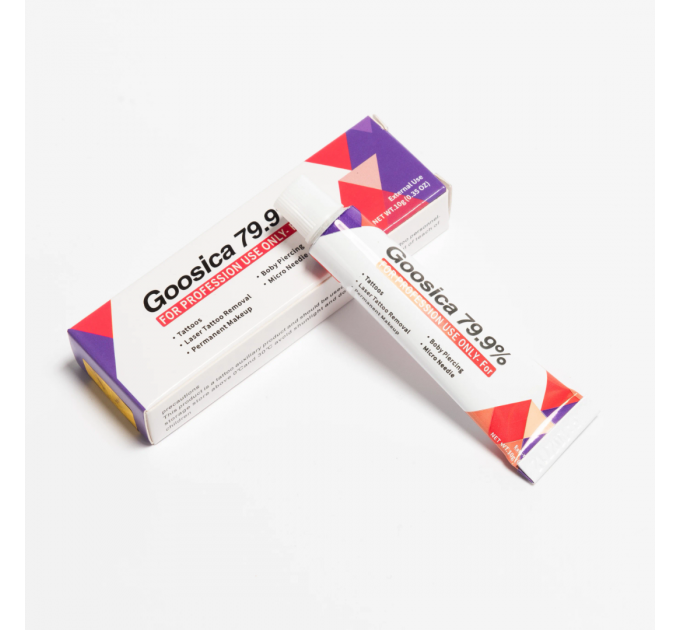 Крем-анестетик Goosica 79.9% 10 г для тату, пірсингу та перманентного макіяжу