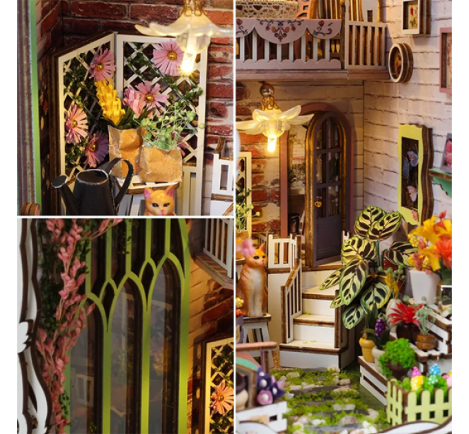 Румбокс "Цветочный домик" book nook