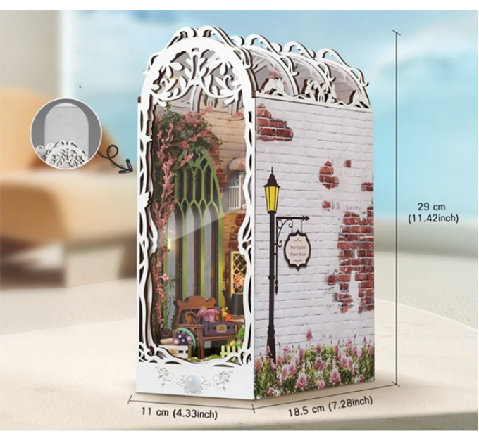 Румбокс "Цветочный домик" book nook