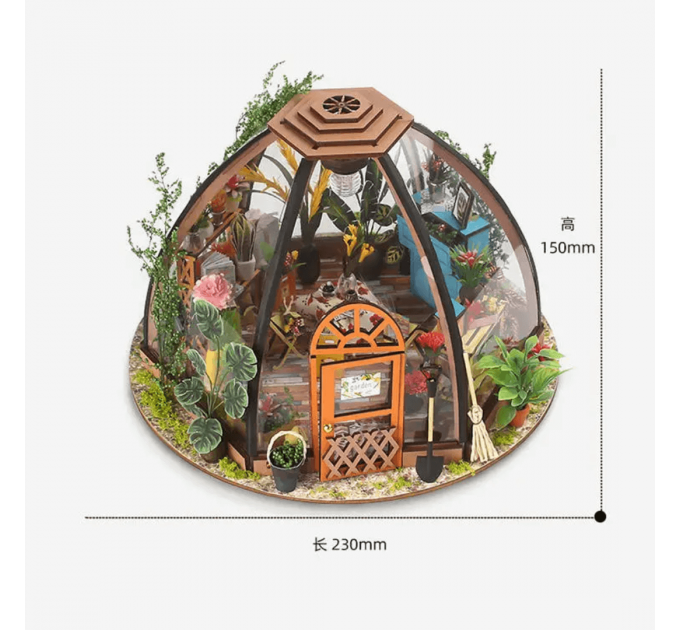 Бук нук "Звездный сад" – миниатюрная оранжерея с прозрачным куполом и подсветкой