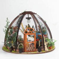 Бук нук “Зоряний сад” – мініатюрна оранжерея з прозорим куполом і підсвіткою Бук нук “Зоряний сад” – мініатюрна оранжерея з прозорим куполом і підсвіткою