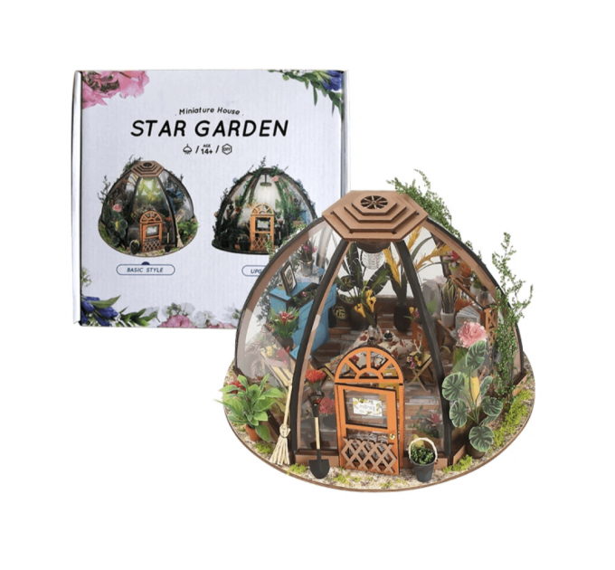 Бук нук "Звездный сад" – миниатюрная оранжерея с прозрачным куполом и подсветкой