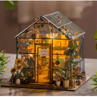 Бук-нук румбокс "Скляна оранжерея" – мініатюрна теплиця з підсвіткою Бук-нук румбокс "Скляна оранжерея" – мініатюрна теплиця з підсвіткою
