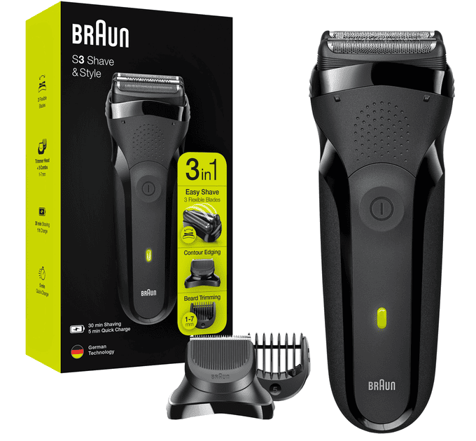 Braun Бритва электрическая Series 3 Shave&Style 300BT типа 5408 black/black