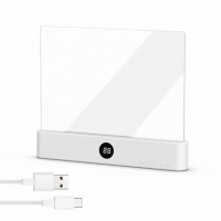 LED лампа для читання з акумулятором та регулюванням яскравості біла, сенсорна, Type-C
