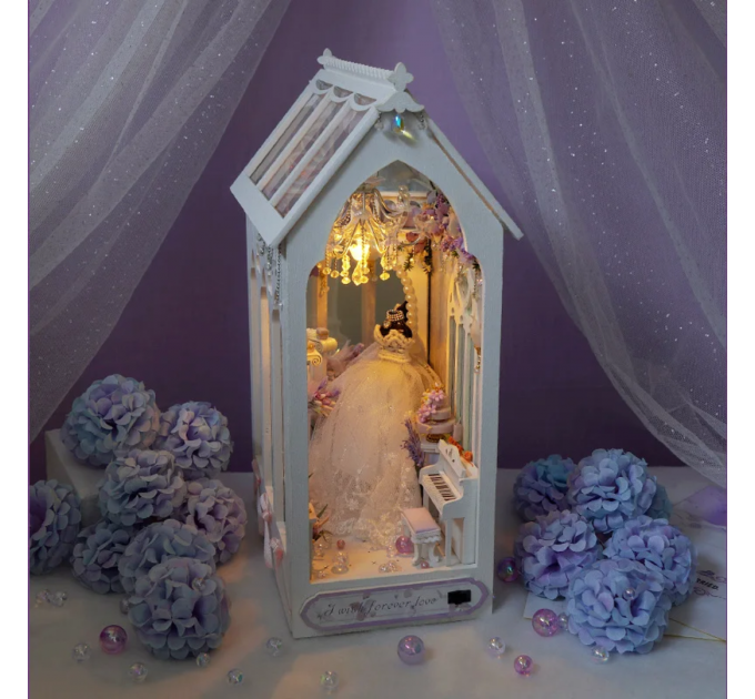 Book Nook румбокс “Eternal Fantasy” з підсвіткою — декоративний мініатюрний будиночок