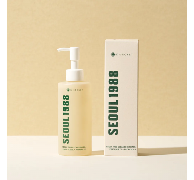 K-SECRET Seoul 1988 – гидрофильное масло для лица с экстрактом сосновых игл и пробиотиками, 200 мл