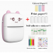 Дитячий портативний термопринтер Mini Printer з папером та фломастерами (рожевий / блакитний)
