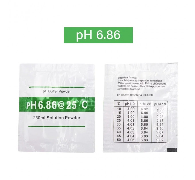 Калібрувальний порошок для калібрування pH метрів pH4.01 + pH6.86 + рН9,18
