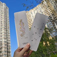 Двостороння закладка «Virgo» — зодіакальна естетика Діви