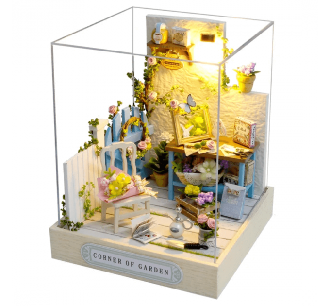 Мініатюрний румбокс "Куточок Саду" – чарівний бук нук для творчості