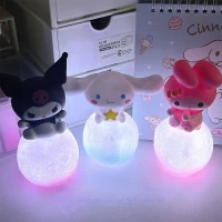 Фигурный 3d ночник лампа Куроми (Kuromi) геншень, манги, hello kitty, Санрио Китти